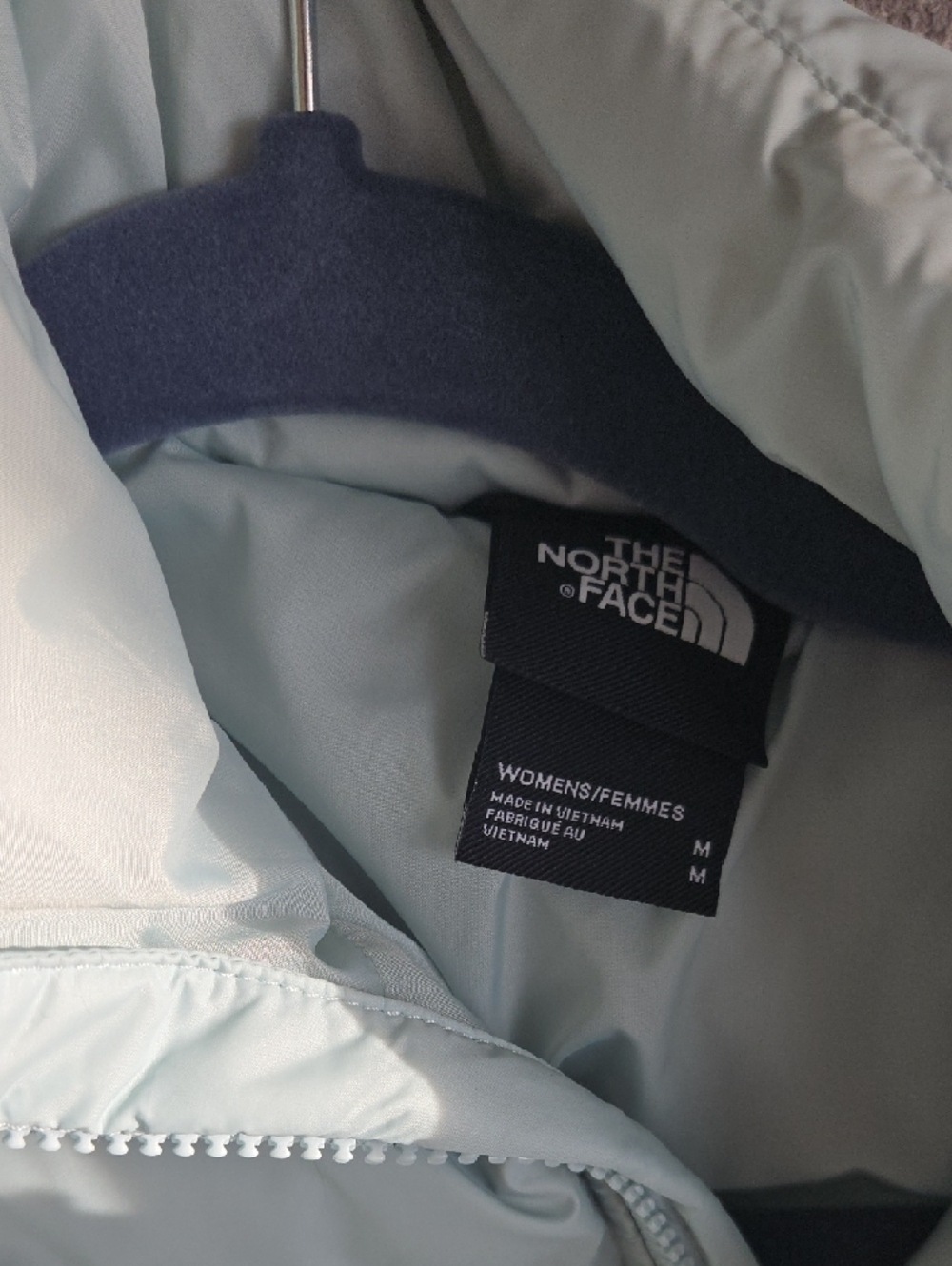 The North Face Women's Mint Blue Puffy Insulated Hydrenalite Jacket - Picture 3 of 5